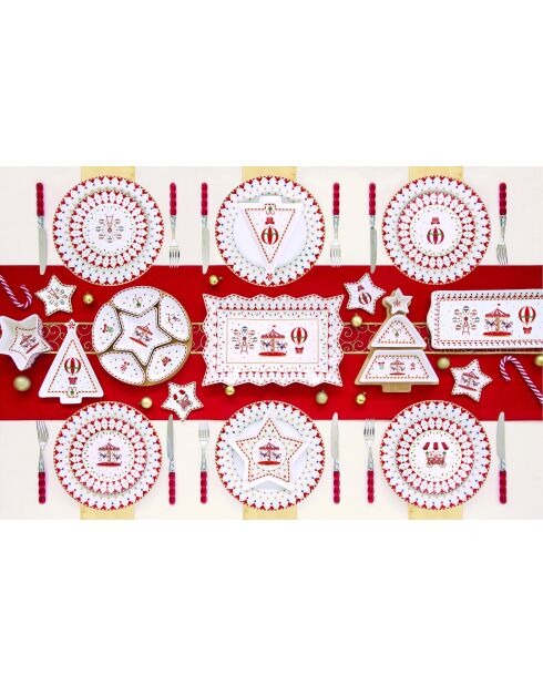 Juego de 20 servilletas de papel multicolores Christmas Wonderland, 33 x 33 x 8 cm