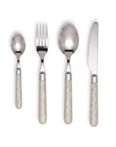 Set posate Ariel sand in acciaio inossidabile - 24 pezzi