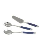 Set van 3 blauw Peter roestvrijstalen serviesbestek - 25 x 5 x 4 cm
