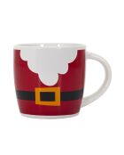 Lot de 6 mugs et bols Noël rouges - 13,5 x 14,3 x 13,5 cm
