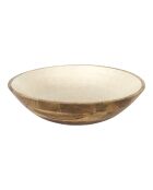 Lot de 2 saladiers en manguier Nerina beige - D. 33 cm