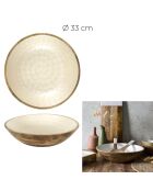 Lot de 2 saladiers en manguier Nerina beige - D. 33 cm