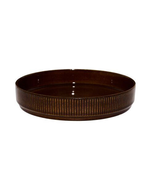 Juego de 6 platos de sopa Ysia marrones - D. 20,5 cm