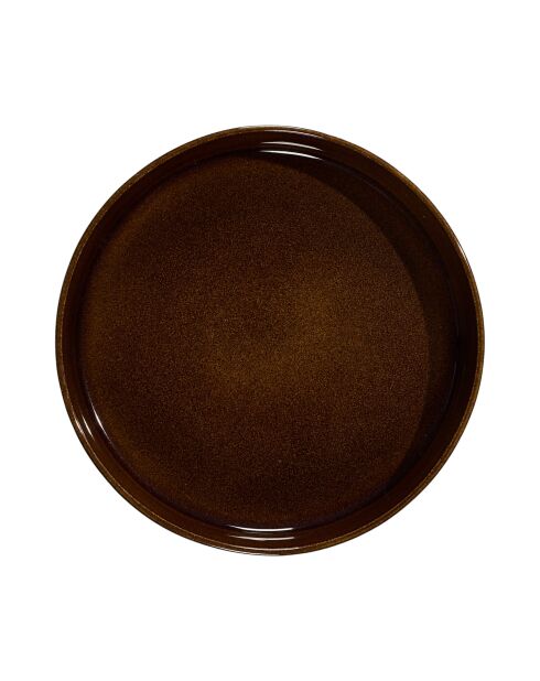 Juego de 6 platos de sopa Ysia marrones - D. 20,5 cm