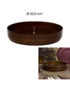 Juego de 6 platos de sopa Ysia marrones - D. 20,5 cm