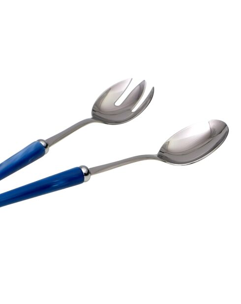 Juego de 2 juegos de ensalada Maui de acero inoxidable azul cielo, 25 x 5 x 4 cm