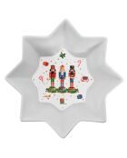 Mehrfarbige Porzellanschale Vintage Nussknacker - 20 x 20 x 5 cm
