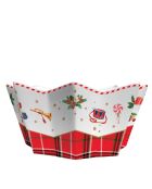 Mehrfarbige Porzellanschale Vintage Nussknacker - 20 x 20 x 5 cm