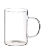 Set di 6 tazze in vetro con manici multicolori - 30 cl
