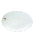 Plato para servir de porcelana blanca Holly & Berries, 36 x 24,5 x 2 cm