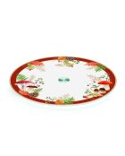 Plat de service en verre Autumn Breeze multicolore - 32 x 32 x 8 cm