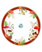 Plat de service en verre Autumn Breeze multicolore - 32 x 32 x 8 cm