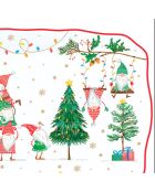 Ready For Christmas - Piatto da portata in porcellana multicolore, 35 x 23 x 2 cm
