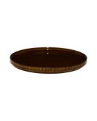 Juego de 6 platos Ysia marrones - D. 20,5 cm