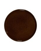 Juego de 6 platos Ysia marrones - D. 20,5 cm