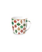 Juego de 4 tazas de porcelana Jingle Bells multicolores, 350 ml