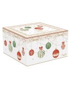 Tasse et soucoupe à petit-déjeuner en porcelaine Christmas Eve multicolore - 370 ml