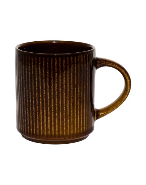 Set de 6 tazas Ysia marrones - 30 cl