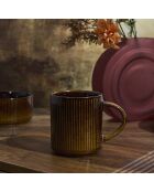 Set de 6 tazas Ysia marrones - 30 cl