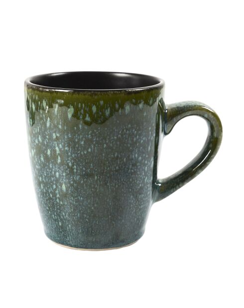 Set de 6 tazas Elia verde/negras - 30 cl