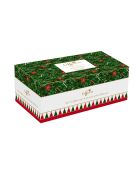 Set aus 4 mehrfarbigen Kaffeetassen Fancy Christmas aus Porzellan mit Untertasse — 27 x 16 x 11 cm
