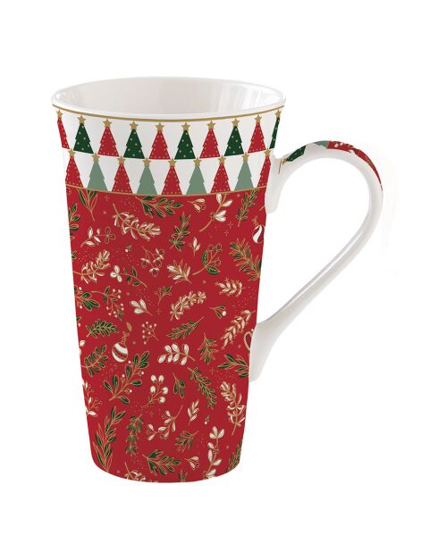 Taza de porcelana multicolor Fancy Christmas, 600 ml