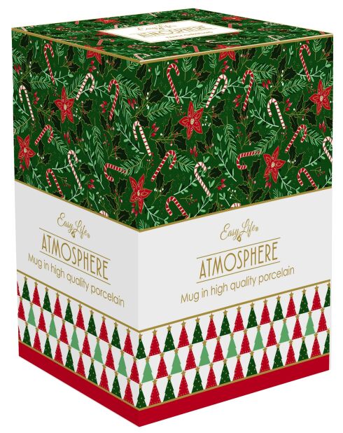 Taza de porcelana multicolor Fancy Christmas, 600 ml