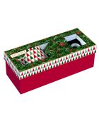 Set de 2 elegantes tazas de porcelana navideña multicolores, 300 ml