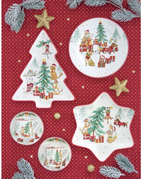 Tasse en porcelaine Christmas Gang multicolores - 350 ml