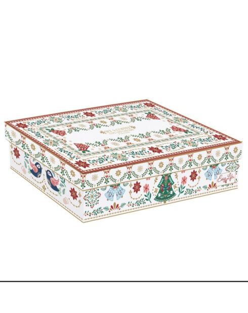 Set di 18 piatti in porcellana multicolore Zen Garden Green
