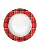 Set mit 6 mehrfarbigen Suppentellern aus Nussknacker-Porzellan, 21,5 x 21,5 x 3,5 cm