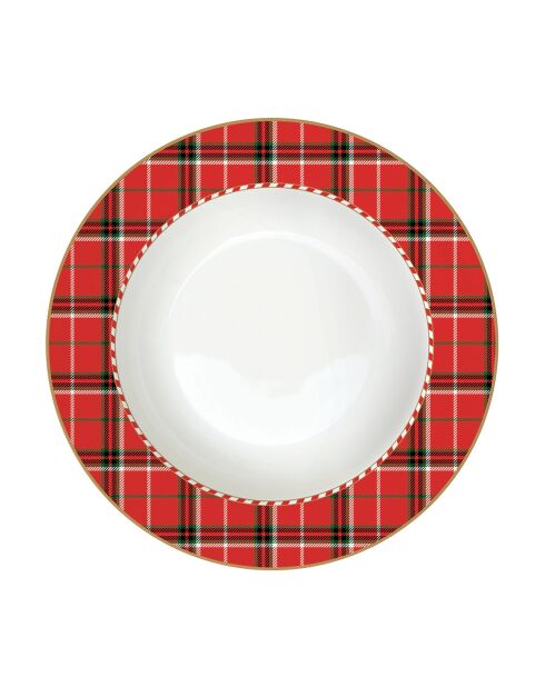 Set mit 6 mehrfarbigen Suppentellern aus Nussknacker-Porzellan, 21,5 x 21,5 x 3,5 cm