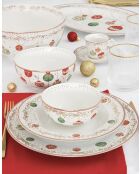 Set de 2 tazas de porcelana multicolor de Nochebuena - 275 ml