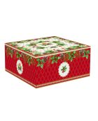 Cuenco de porcelana Christmas Berries multicolor - 23 x 23 x 9,5 cm