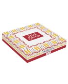 Plato para pasta de porcelana Pasta & Pizza Lovers multicolor, 30 x 30 x 6,5 cm