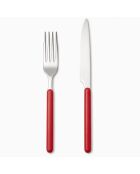 Steakbesteck Sylt aus rotem Edelstahl - 12-teilig