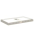 Plato para servir de porcelana blanca paladio, 35 x 15 x 2,5 cm