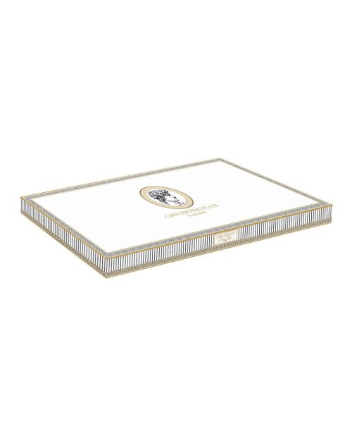 Plato para servir de porcelana blanca paladio, 35 x 15 x 2,5 cm