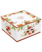 Set aus 2 Porzellantassen mit Untertassen Autumn Breeze mehrfarbig - 240 ml
