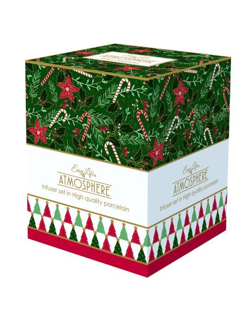 Taza de porcelana de alta calidad Fancy Christmas multicolor - 350 ml