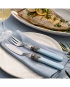 Set di posate da pesce in acciaio inossidabile grigio classico - 12 pezzi