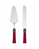 Syrah Bordeaux Dessertservice aus Edelstahl, 25 x 5 x 4 cm, 2er-Set
