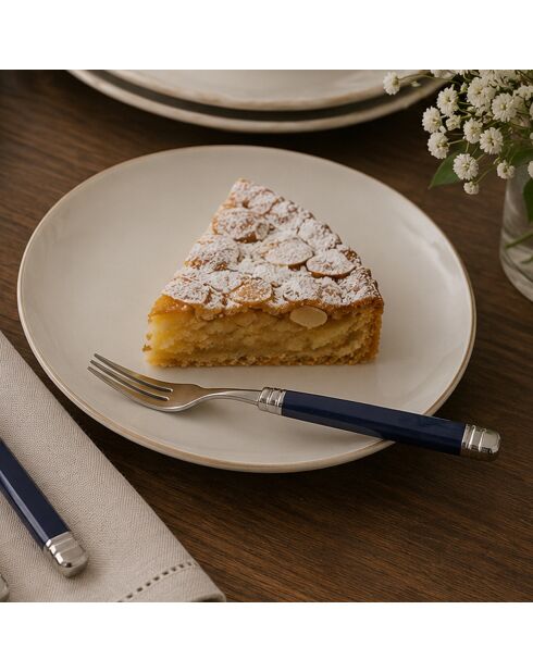 Set van 6 Peter Ivory roestvrijstalen dessertvorken - 16,5 x 4,5 x 5 cm