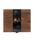 Scatola da whisky Gentleman marrone da 10 pezzi - 21,2 x 8,9 x 17,8 cm