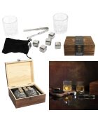 Scatola da whisky Gentleman marrone da 10 pezzi - 21,2 x 8,9 x 17,8 cm