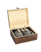 Scatola da whisky Gentleman marrone da 10 pezzi - 21,2 x 8,9 x 17,8 cm
