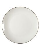 Service vaisselle porcelaine 12pièces erina blanc - 27 x 3.5 x 27 cm