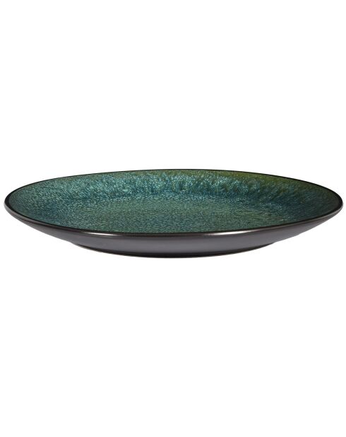 Juego de 6 platos Elia verdes/negros - D. 27 cm