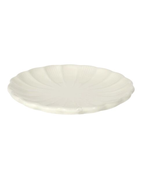 Juego de 6 platos Calista en color crudo - D. 20 cm