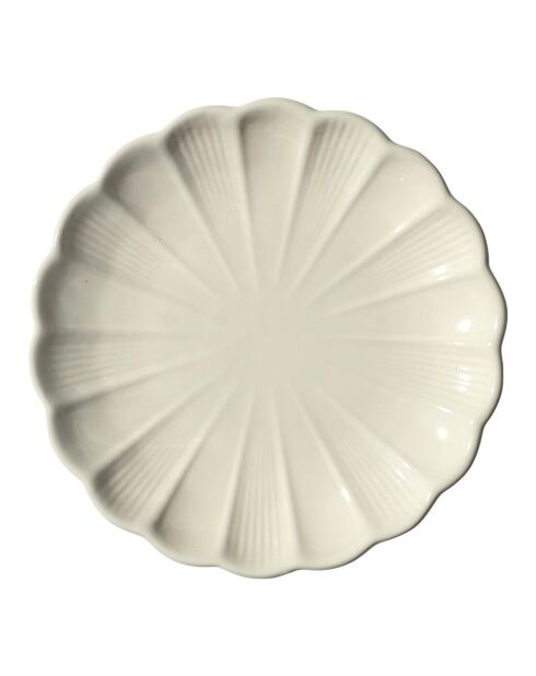 Juego de 6 platos Calista en color crudo - D. 20 cm